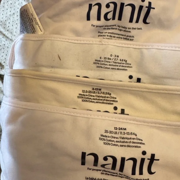 Bundle (4) Nanit Breathing Bands - Black, Green, Tan - Picture 2 of 2